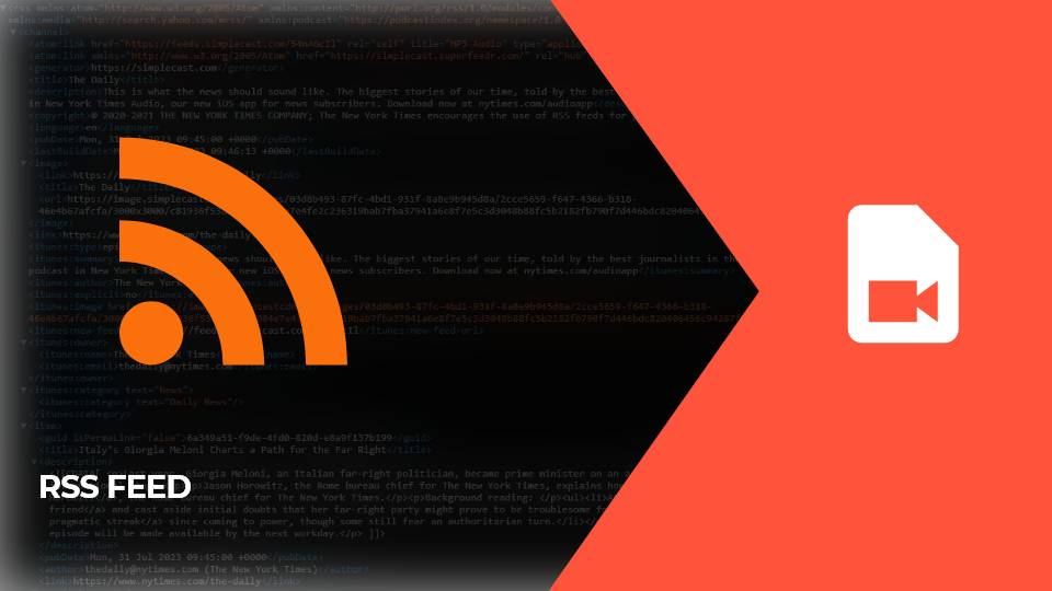 RSS Feed Data to Video